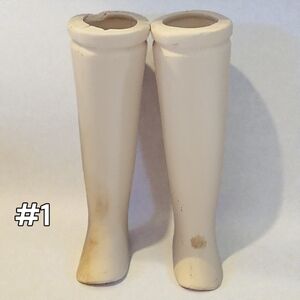 Vtg Porcelain/Bisque COLLECTIBLE DOLL LEGS 3.5" BODY PARTS